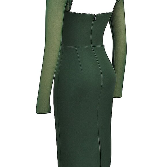 House of CB Ellica Emerald Green Midi Dress - Picture 6 of 11